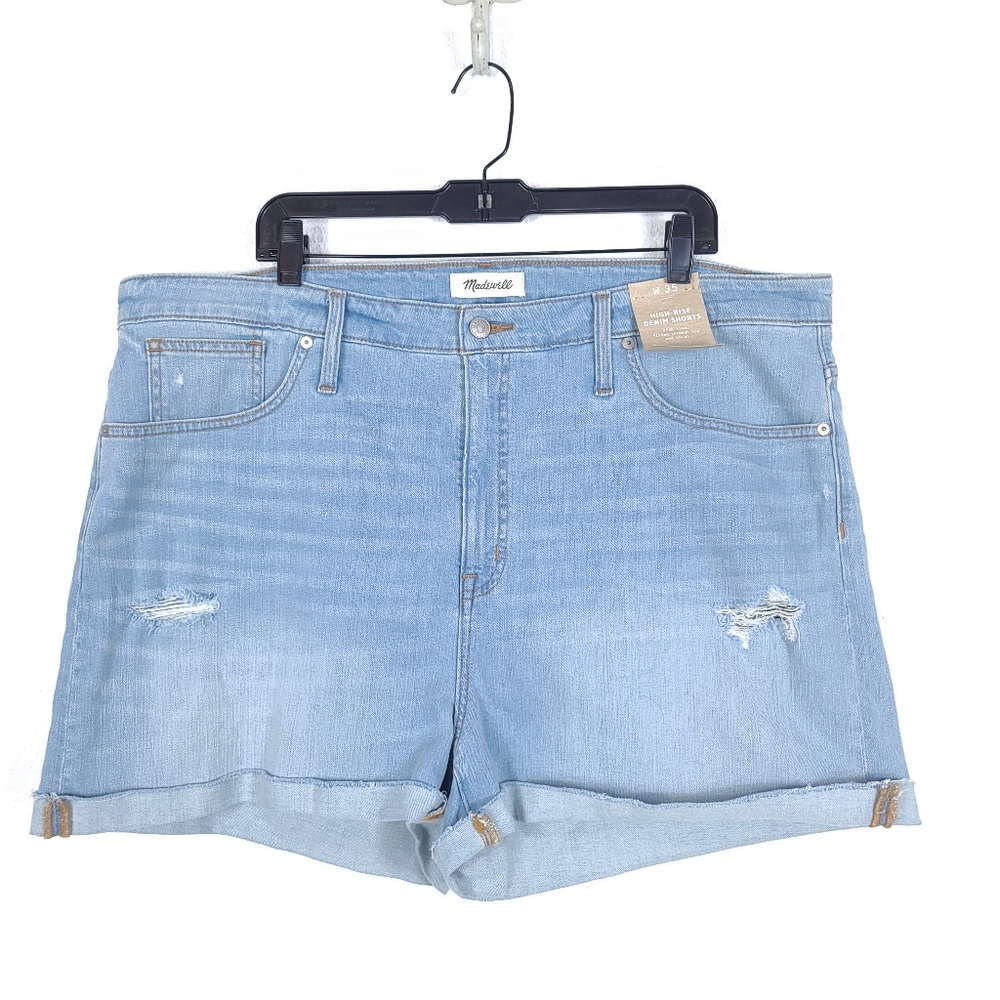 MADEWELL High Rise Denim Shortd Plus Size NEW - Picture 5 of 13